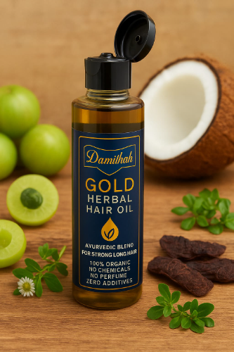 Natural ingredients hair oil